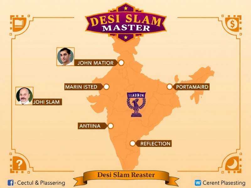 In-game Map Showing All Regional Battlegrounds in Desi Slam Master Desi Slam Master India Map